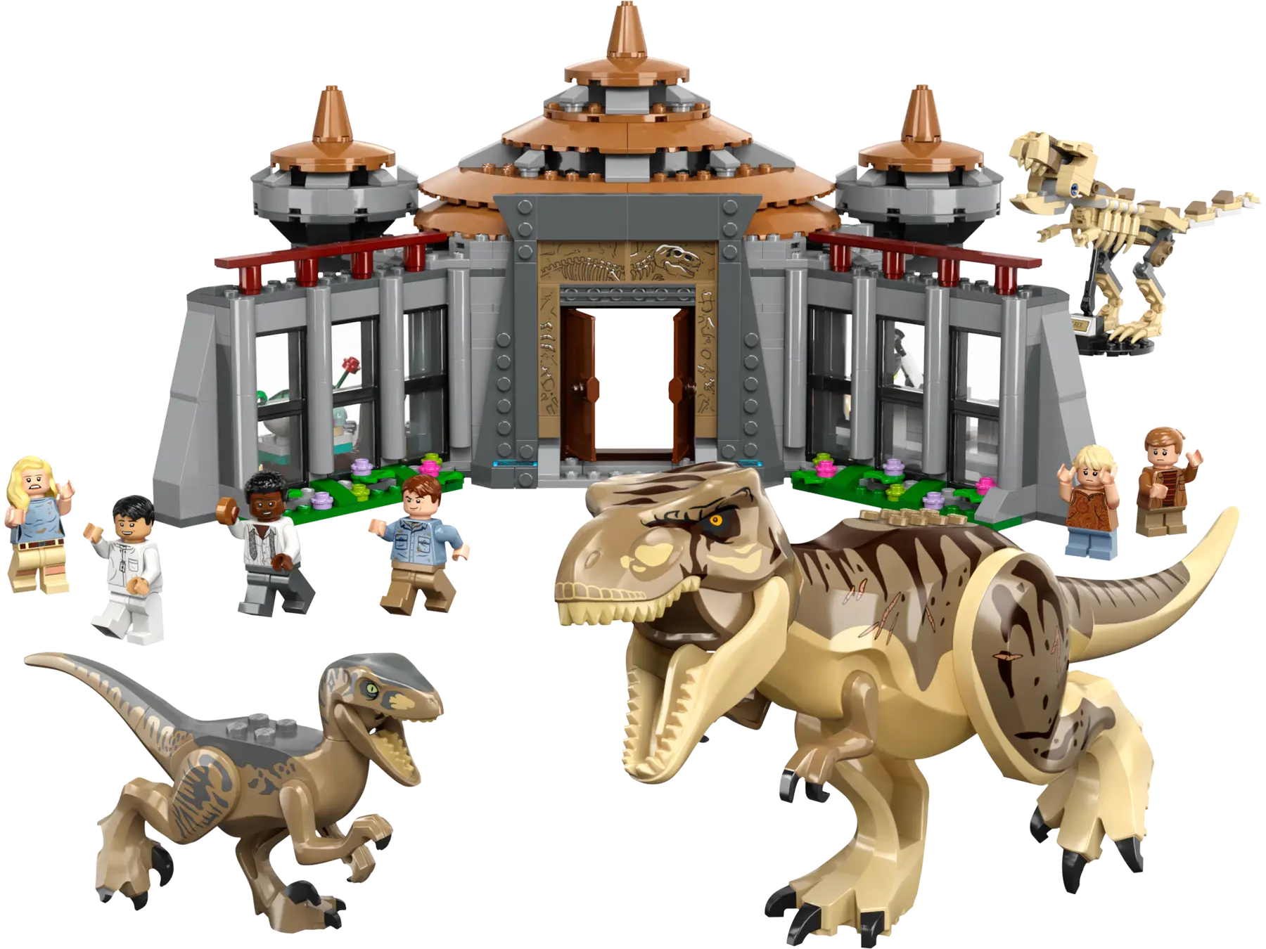 LEGO - Jurassic World - Visitor Center - T-Rex & Raptor Attack - 693 Pcs - 76961