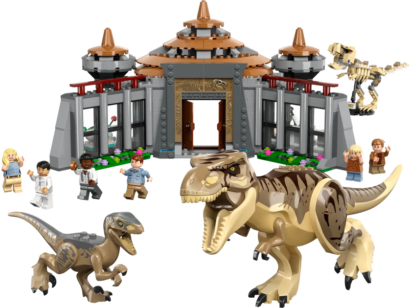 LEGO - Jurassic World - Visitor Center - T-Rex & Raptor Attack - 693 Pcs - 76961