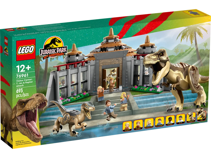 LEGO - Jurassic World - Visitor Center - T-Rex & Raptor Attack - 693 Pcs - 76961