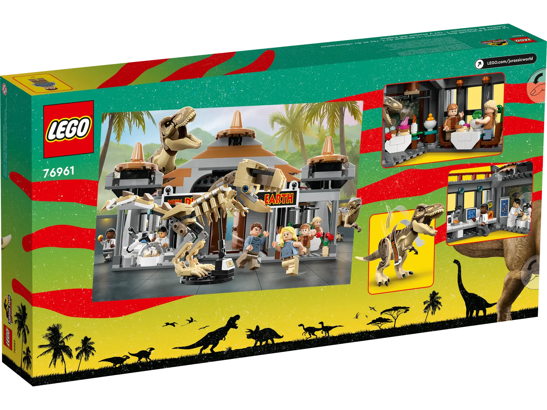 LEGO - Jurassic World - Visitor Center - T-Rex & Raptor Attack - 693 Pcs - 76961