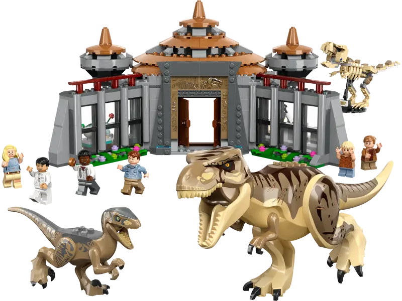 LEGO - Jurassic World - Visitor Center - T-Rex & Raptor Attack - 693 Pcs - 76961