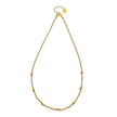 LEMOGES Gold: Beaded Rope Chain Necklace