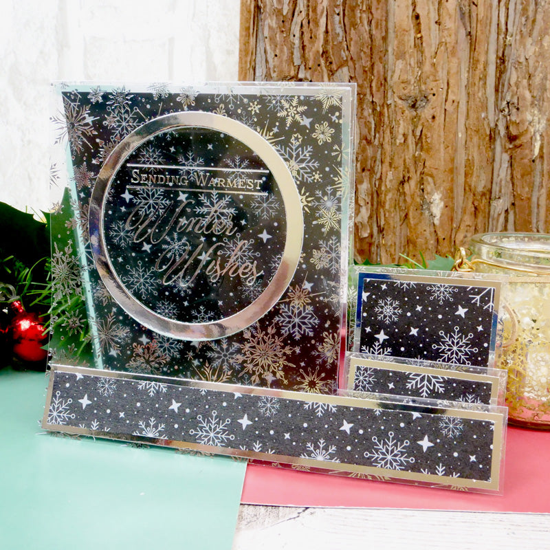 Luxury Festive Foiled Acetate Sentiment Sheets