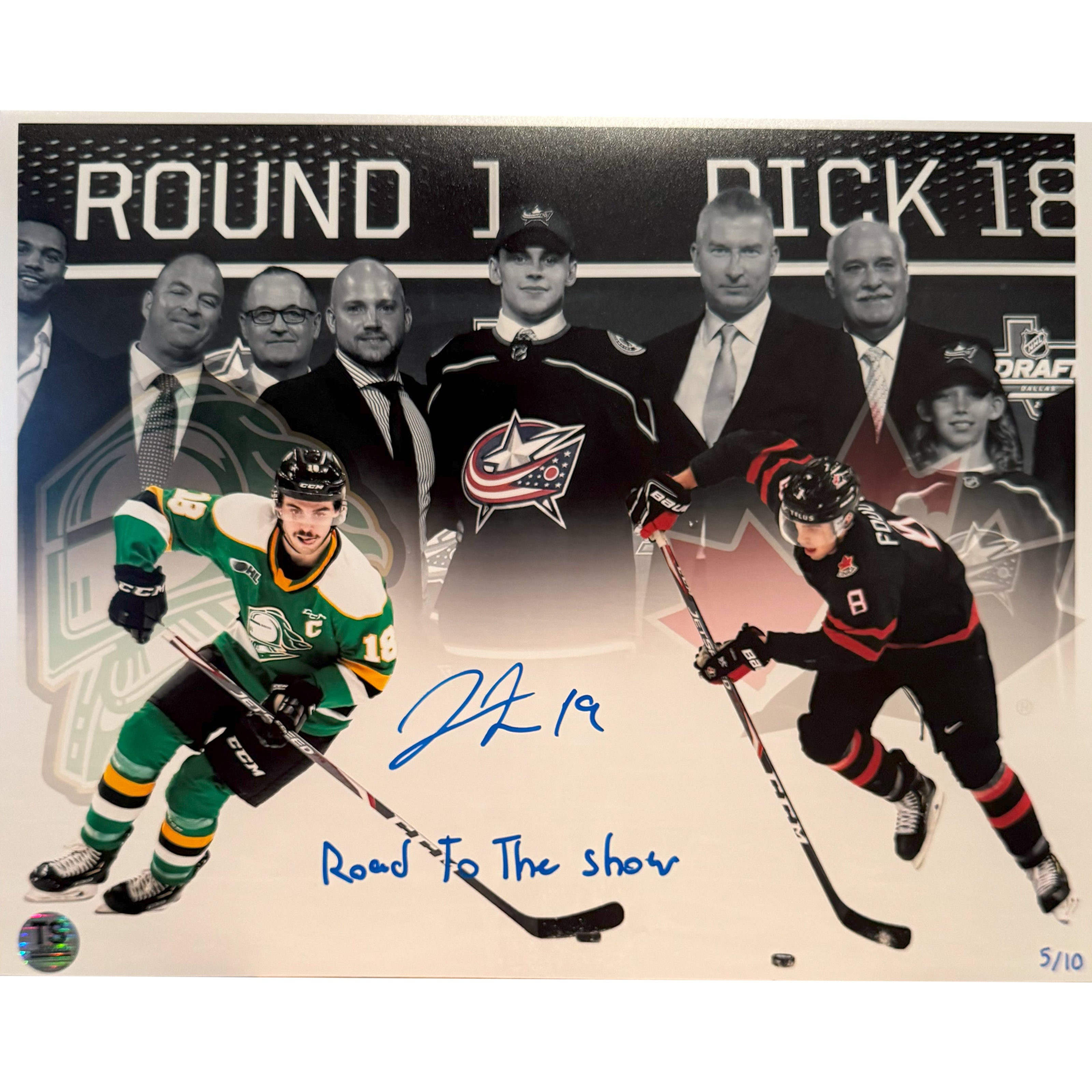Liam Foudy Autographed 11x14 