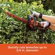 BLACK+DECKER LHT321 Electric Hedge Trimmer, 22-Inch- Refurbished with Full Manufacturer Warranty