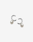 Boucles d'oreilles Créoles Perles Blanches - Élégance intemporelle et raffinement contemporain
