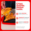 Micro Grill Classic™ Toastie Maker, Microwave Grill, Sandwich Toaster, 3 Minute Grilled Cheese, Crispy, Panini Press, Dishwasher Safe, Office, Home, Travel & School Dorms