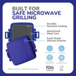 Micro Grill Classic™ Toastie Maker, Microwave Grill, Sandwich Toaster, 3 Minute Grilled Cheese, Crispy, Panini Press, Dishwasher Safe, Office, Home, Travel & School Dorms