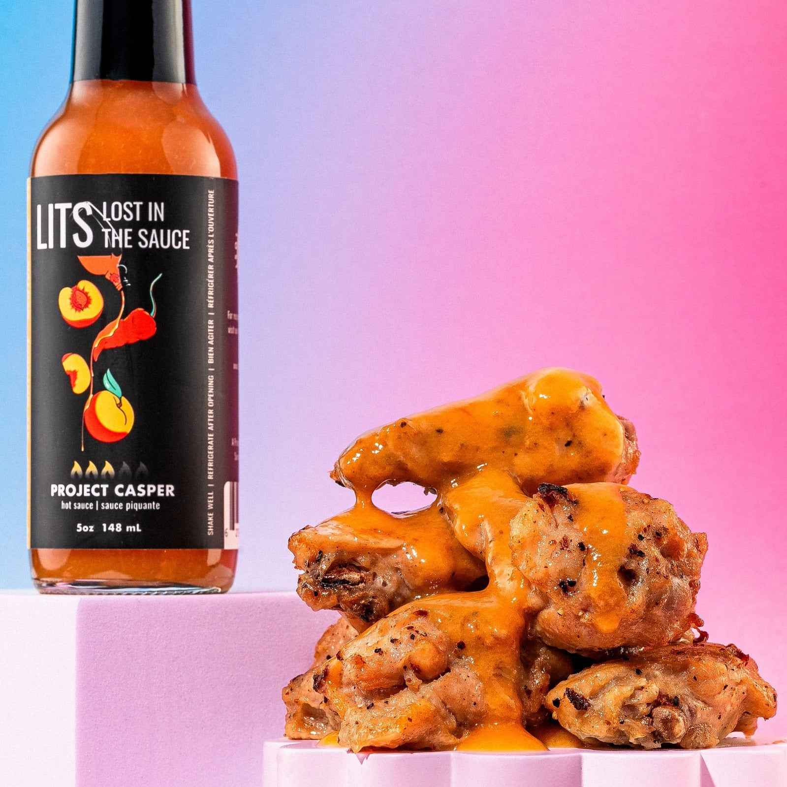 Project Casper - Peach Maple Garlic Hot Sauce