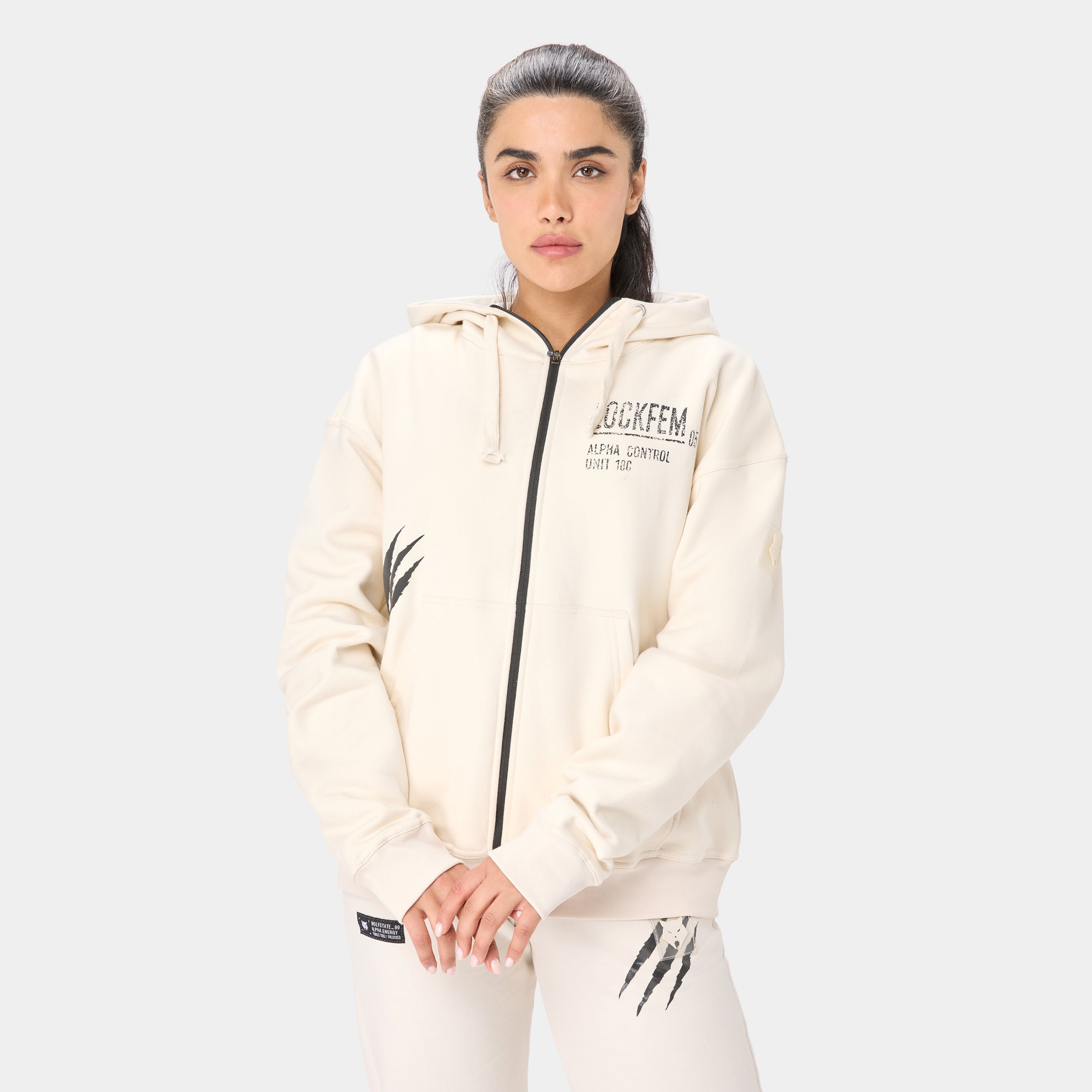 LOCKFEM_05 HOODIE — TACTICAL BEIGE
