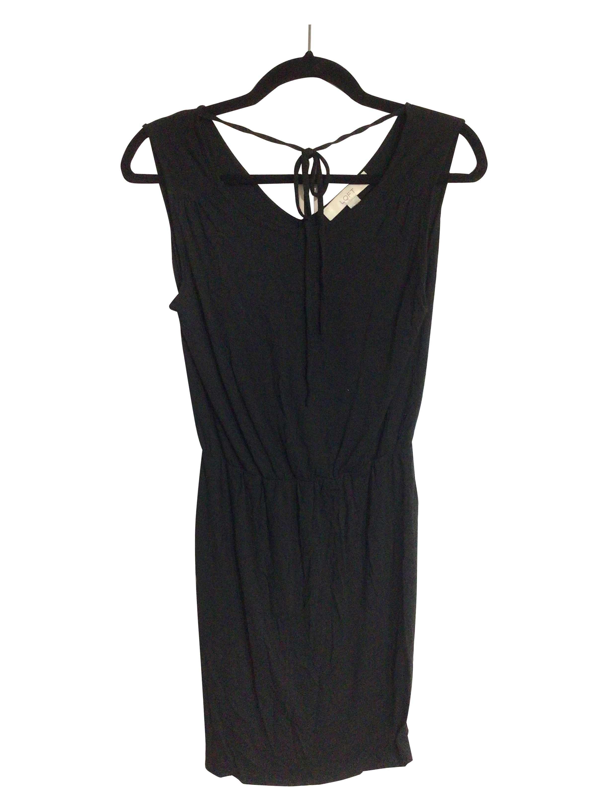LOFT Regular fit Midi Dress in Black  -  XS