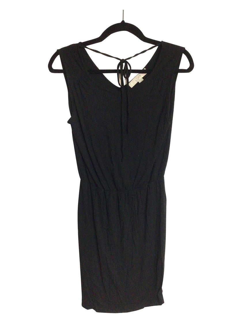 LOFT Regular fit Midi Dress in Black  -  XS