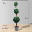 London Faux Potted Boxwood Topiary Plant (Multiple Sizes)