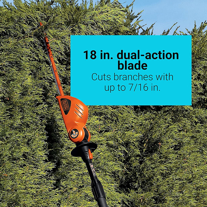 BLACK+DECKER Bare 20v Max Lithium Ion Pole Hedge Trimmer - LPHT120B