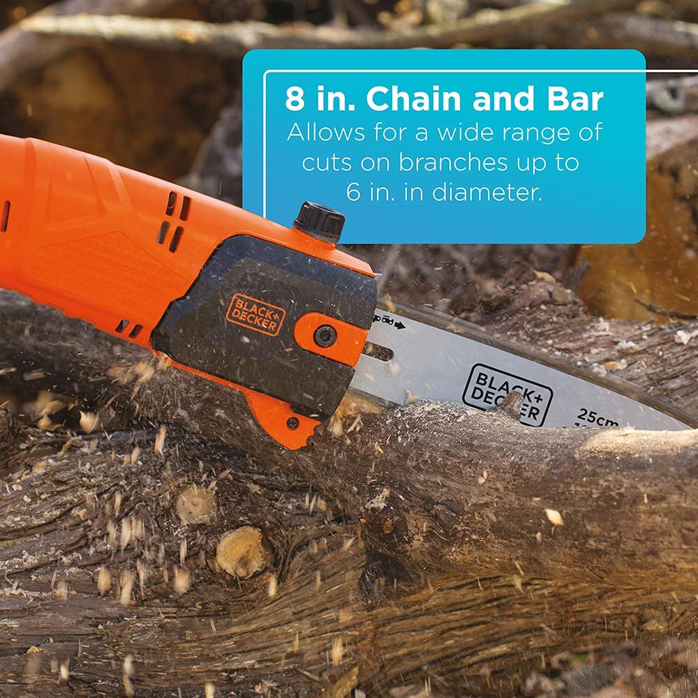 BLACK+DECKER Cordless 20V Max Lithium Ion Battery Powered Pole Saw - Tool only - LPP120B