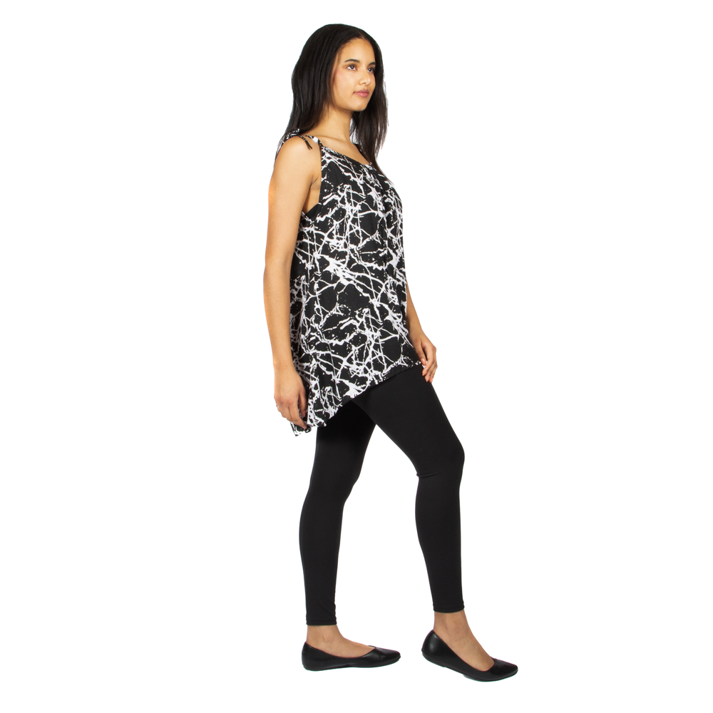 Black & White Abstract Tank Top