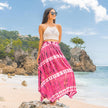 Hippie Tie Dye Handkerchief Skirt - Purple