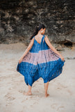 Tie Dye Lapis Ombre Romper - Blue & Pink