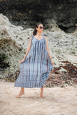 Simple Bone Tie Dye Dress - Grey