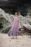 Simple Bone Tie Dye Dress - Pink