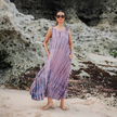 Simple Bone Tie Dye Dress - Pink