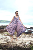 Simple Bone Tie Dye Romper - Pink