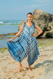 Bone Tie Dye Romper - Navy & White