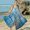 Bone Tie Dye Romper - Navy & White