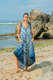 Bone Tie Dye Romper - Navy & White