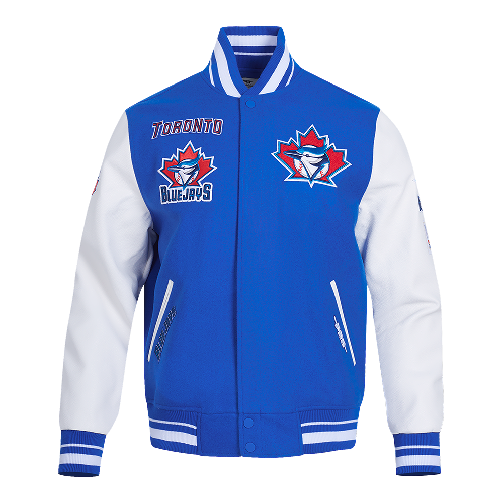 Veste universitaire en laine côtelée Toronto Blue Jays Retro Classics