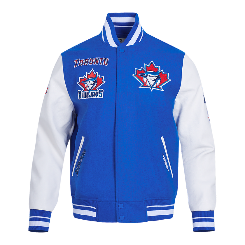 Veste universitaire en laine côtelée Toronto Blue Jays Retro Classics