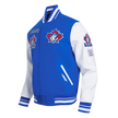 Veste universitaire en laine côtelée Toronto Blue Jays Retro Classics