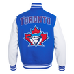 Veste universitaire en laine côtelée Toronto Blue Jays Retro Classics