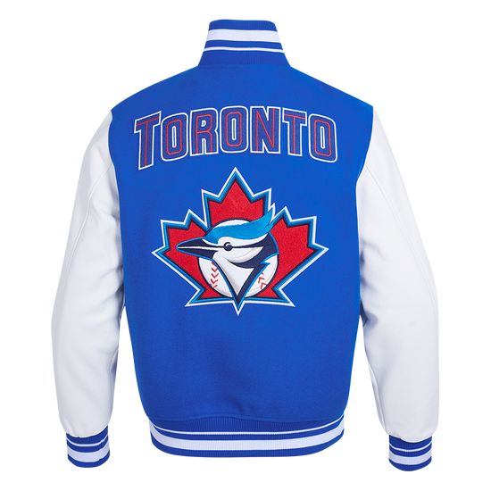 Veste universitaire en laine côtelée Toronto Blue Jays Retro Classics