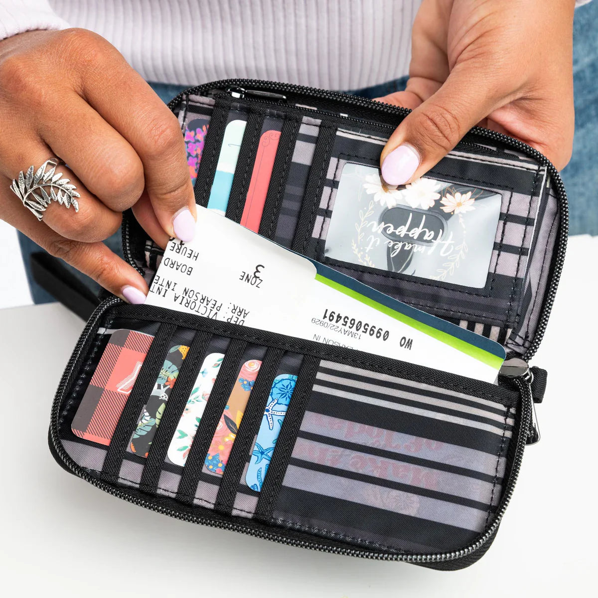 LUG - Porte-monnaie portefeuille RFID Whirly Love