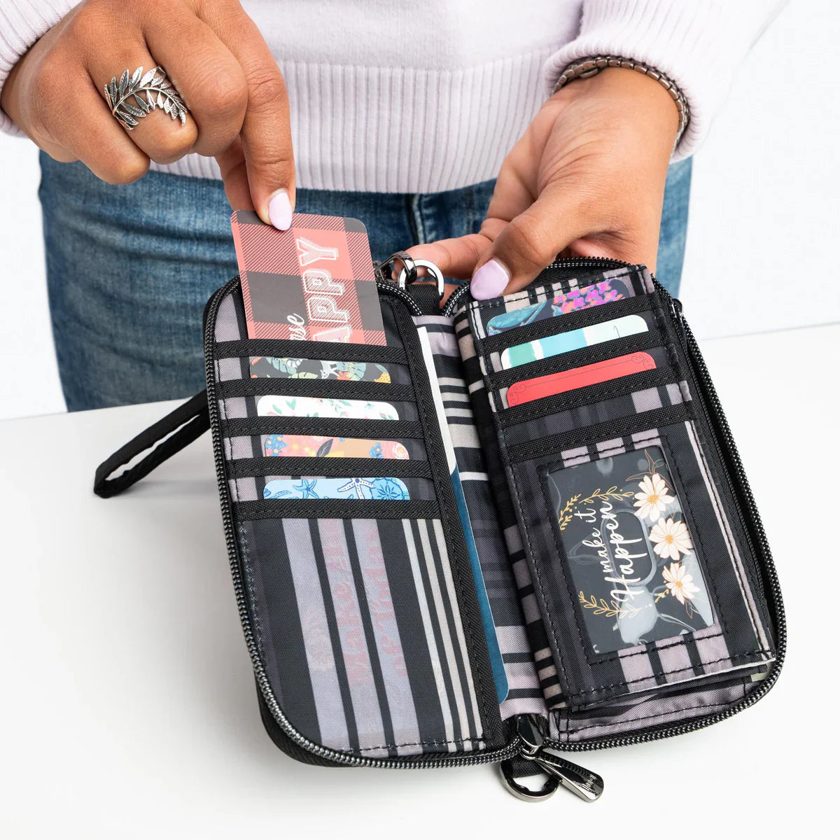 LUG - Porte-monnaie portefeuille RFID Whirly Love