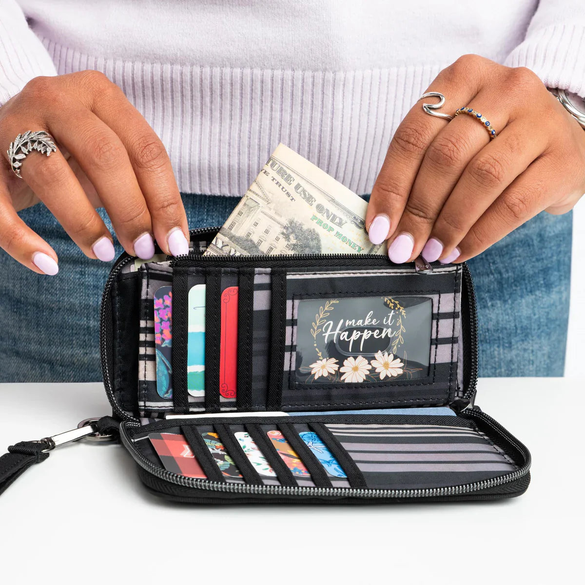 LUG - Porte-monnaie portefeuille RFID Whirly Love