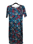 LULAROE Regular fit Midi Dress in Blue - S