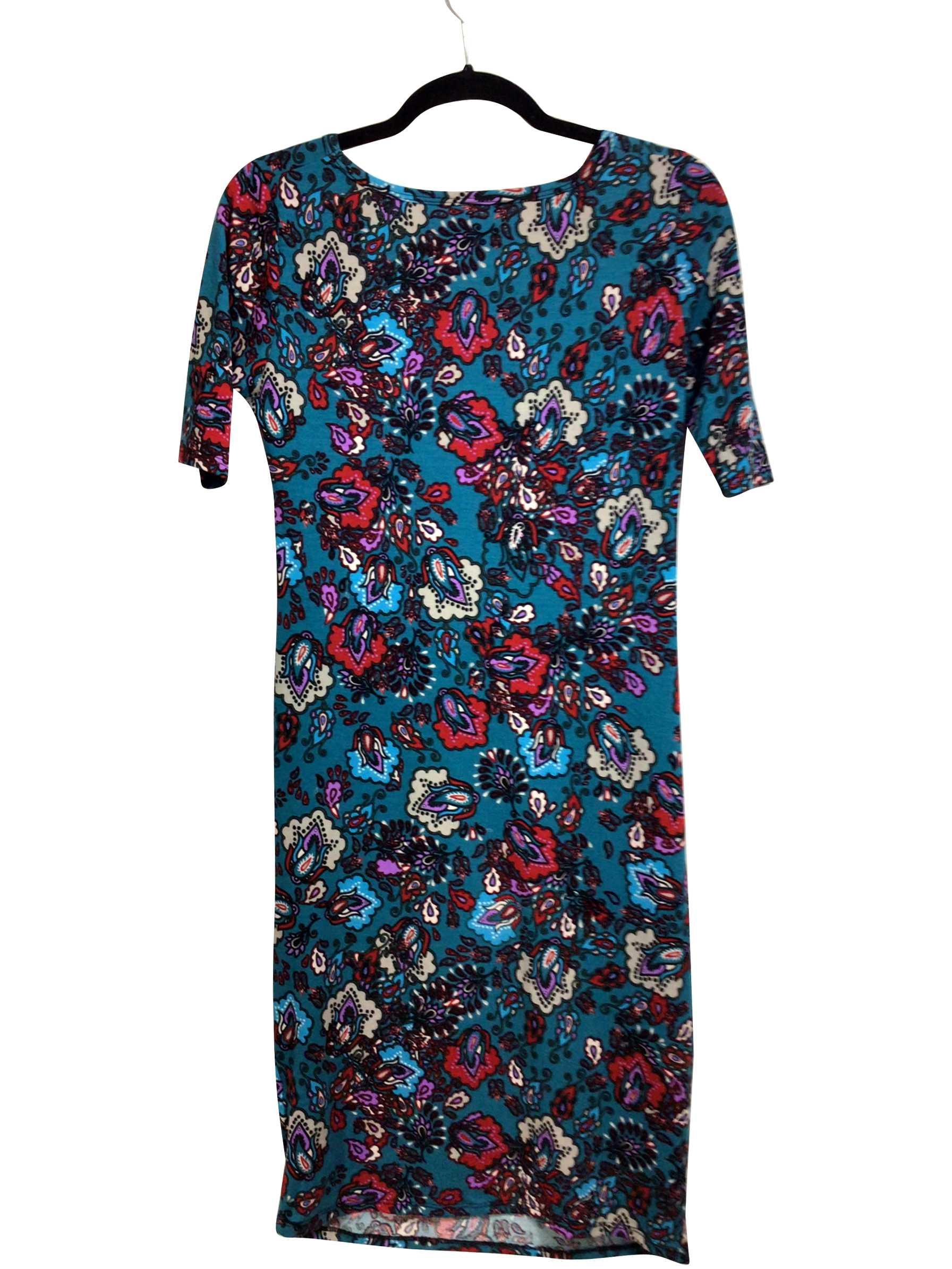 LULAROE Regular fit Midi Dress in Blue - S