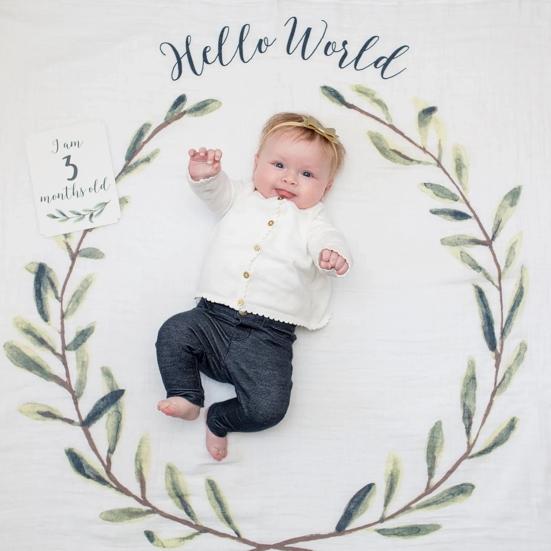 LULUJO Baby's 1st Year Milestone Blanket