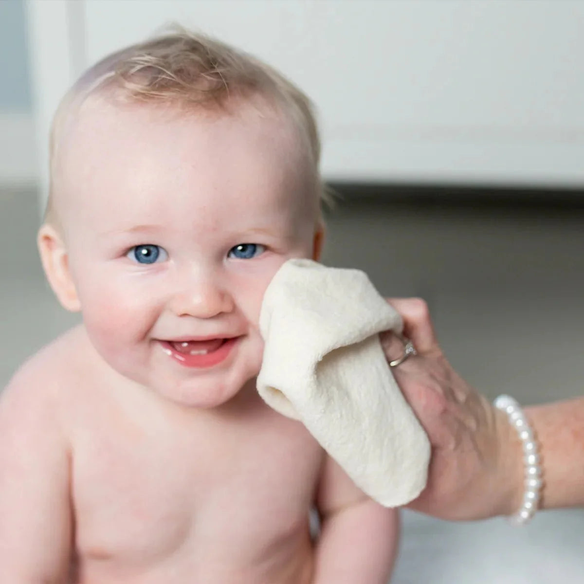LULUJO Organic Cotton Wash Cloths 4 pack