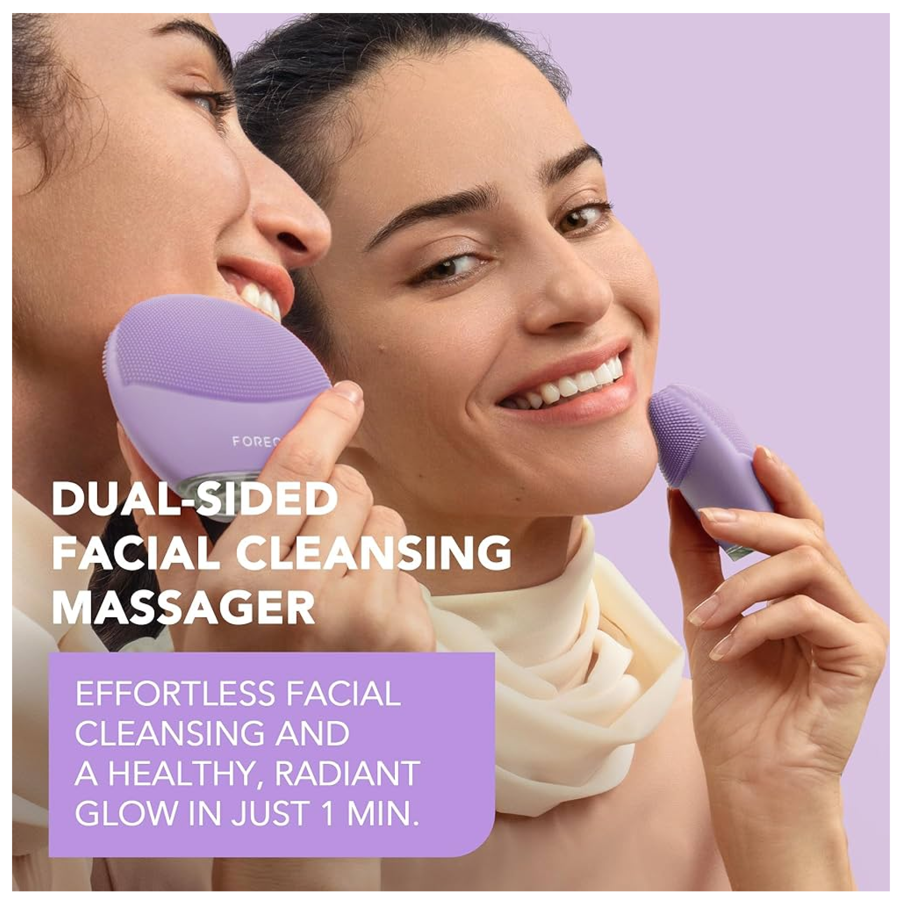 FOREO LUNA 4 Mini Facial Cleansing Massager Lavender
