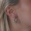 Style LUPA: Art-Deco Style 'Geometric Elegance' Earrings with Zirconia Gemstones