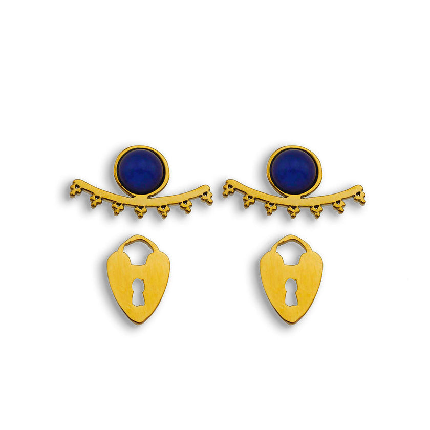 LYDIA 2-Pair Stud Earrings Set
