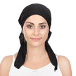 Ladies Arab  Baotou Solid Color Pullover Tail Hat