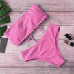 Women's Solid Color One-Piece Bikini Swimsuit – 6 Colors S–XL