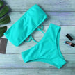 Women's Solid Color One-Piece Bikini Swimsuit – 6 Colors S–XL