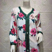 Ladies Middle East Arabian V-Neck Floral Robe