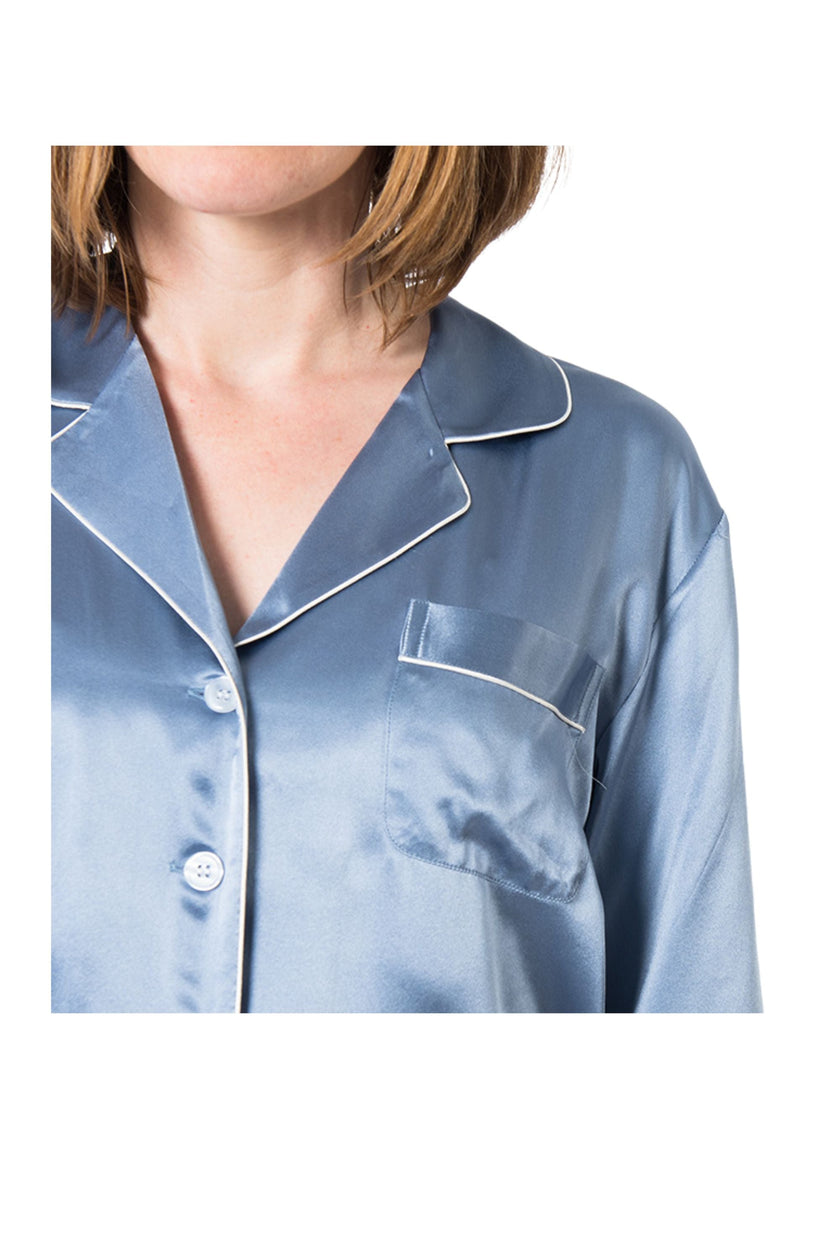 Women's  Mulberry Silk Pajama Set Twilight