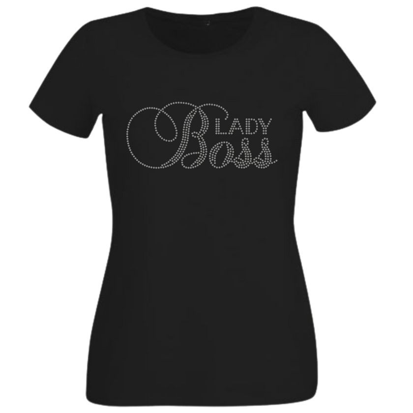 Boss Lady Rhinestone Shirt – Empowerment Sparkle Bling Tee | Blingdazzel